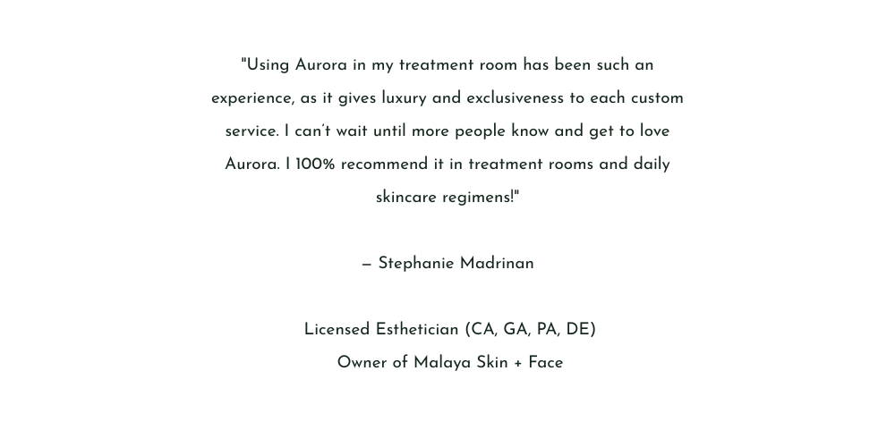 Aurora takes me back to my childhood, blending saffron and oils — staples in every Indian home — into something truly luxurious. It’s the only product that has kept my daughter’s dry skin moisturi (10)